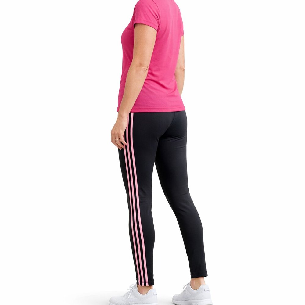 Adidas Black Pink Stripe Leggings XS NWT Women’s Activewear